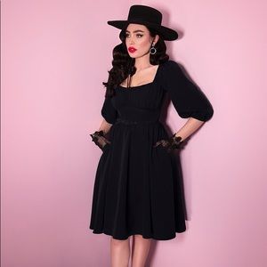 Vixen by Micheline Pitt Black Vacation Dress